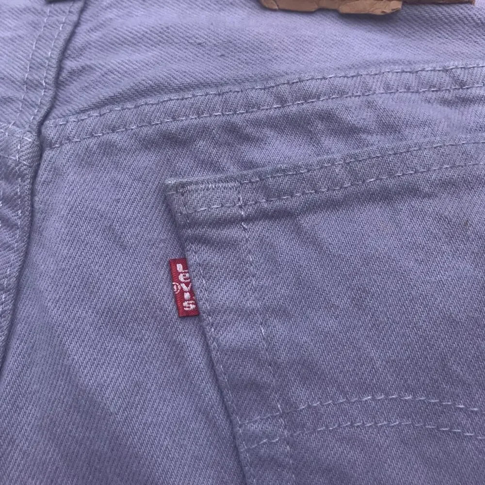 VTG Levi’s 501 Jeans Sz 33 x 32 (Act 31 x31) Gray Blue 525 Straight 80s Normcore